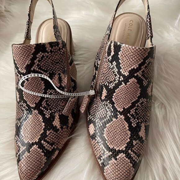 NWOT Cole Haan Vicky Slingback snake skin heel, 8 - Picture 15 of 15
